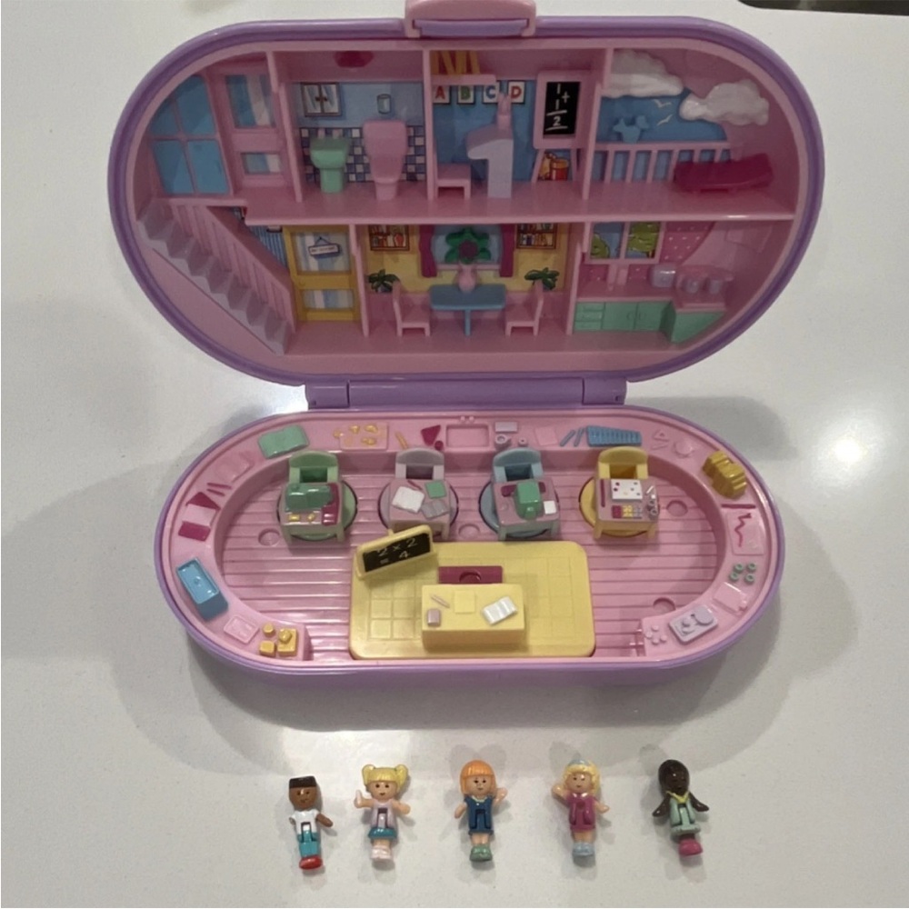 1992 COMPLETE Stampin’ School Polly Pocket Bluebird